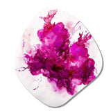 Viva Magenta Secret Wispers III - Asymmetric Metal Wall Art