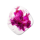 Viva Magenta Secret Wispers III - Asymmetric Metal Wall Art