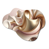 Subtle Sophistication In Exquisite Pink And Gold II - Asymmetric Metal Wall Art