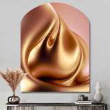 Subtle Sophistication In Exquisite Pink And Gold III - Asymmetric Metal Wall Art