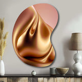 Subtle Sophistication In Exquisite Pink And Gold III - Asymmetric Metal Wall Art