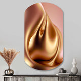 Subtle Sophistication In Exquisite Pink And Gold III - Asymmetric Metal Wall Art