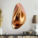 Subtle Sophistication In Exquisite Pink And Gold III - Asymmetric Metal Wall Art