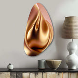 Subtle Sophistication In Exquisite Pink And Gold III - Asymmetric Metal Wall Art