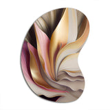 Subtle Sophistication In Exquisite Pink And Gold V - Asymmetric Metal Wall Art