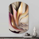 Subtle Sophistication In Exquisite Pink And Gold V - Asymmetric Metal Wall Art