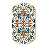 Mediterranean Tiles In Retro Blue III - Asymmetric Metal Wall Art