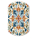 Mediterranean Tiles In Retro Blue III - Asymmetric Metal Wall Art