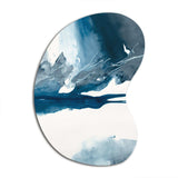 Imperial Blue Solitude I - Asymmetric Metal Wall Art