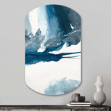 Imperial Blue Solitude I - Asymmetric Metal Wall Art