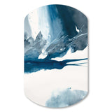 Imperial Blue Solitude I - Asymmetric Metal Wall Art