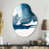 Imperial Blue Solitude I - Asymmetric Metal Wall Art