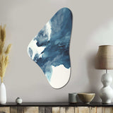 Sapphire Blue Nebula III - Asymmetric Metal Wall Art