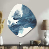 Sapphire Blue Nebula III - Asymmetric Metal Wall Art