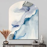 Sapphire Blue Nebula IX - Asymmetric Metal Wall Art