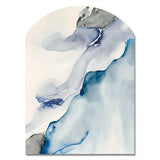 Sapphire Blue Nebula IX - Asymmetric Metal Wall Art