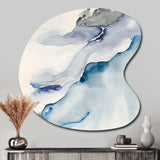 Sapphire Blue Nebula IX - Asymmetric Metal Wall Art