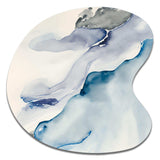 Sapphire Blue Nebula IX - Asymmetric Metal Wall Art