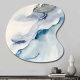 Sapphire Blue Nebula IX - Asymmetric Metal Wall Art