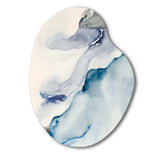 Sapphire Blue Nebula IX - Asymmetric Metal Wall Art