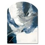 Feeling Honolulu Blue X - Asymmetric Metal Wall Art