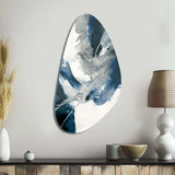 Feeling Honolulu Blue X - Asymmetric Metal Wall Art