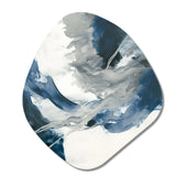 Feeling Honolulu Blue X - Asymmetric Metal Wall Art