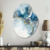 Sunshine Through The Clouds II - Asymmetric Metal Wall Art