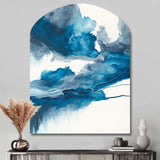 Through The Sapphire Blue Clouds V - Asymmetric Metal Wall Art