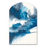 Through The Sapphire Blue Clouds V - Asymmetric Metal Wall Art