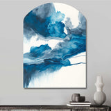 Through The Sapphire Blue Clouds V - Asymmetric Metal Wall Art