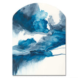 Through The Sapphire Blue Clouds V - Asymmetric Metal Wall Art