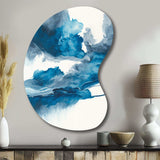 Through The Sapphire Blue Clouds V - Asymmetric Metal Wall Art