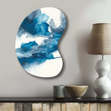 Through The Sapphire Blue Clouds V - Asymmetric Metal Wall Art