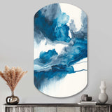 Through The Sapphire Blue Clouds V - Asymmetric Metal Wall Art