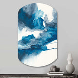 Through The Sapphire Blue Clouds V - Asymmetric Metal Wall Art