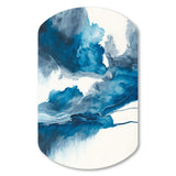 Through The Sapphire Blue Clouds V - Asymmetric Metal Wall Art