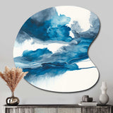 Through The Sapphire Blue Clouds V - Asymmetric Metal Wall Art