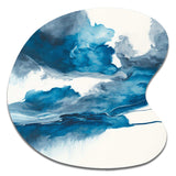 Through The Sapphire Blue Clouds V - Asymmetric Metal Wall Art