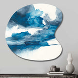 Through The Sapphire Blue Clouds V - Asymmetric Metal Wall Art