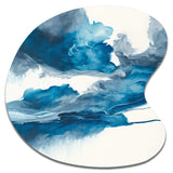 Through The Sapphire Blue Clouds V - Asymmetric Metal Wall Art