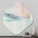 Pastel Serenity II - Asymmetric Metal Wall Art