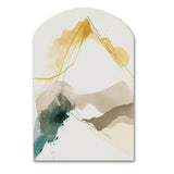 Mustard Yellow Secrets II - Asymmetric Metal Wall Art