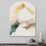 Mustard Yellow Secrets II - Asymmetric Metal Wall Art