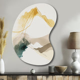 Mustard Yellow Secrets II - Asymmetric Metal Wall Art