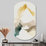 Mustard Yellow Secrets II - Asymmetric Metal Wall Art