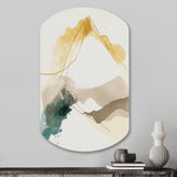 Mustard Yellow Secrets II - Asymmetric Metal Wall Art