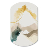 Mustard Yellow Secrets II - Asymmetric Metal Wall Art