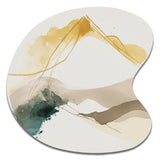 Mustard Yellow Secrets II - Asymmetric Metal Wall Art