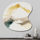 Mustard Yellow Secrets II - Asymmetric Metal Wall Art